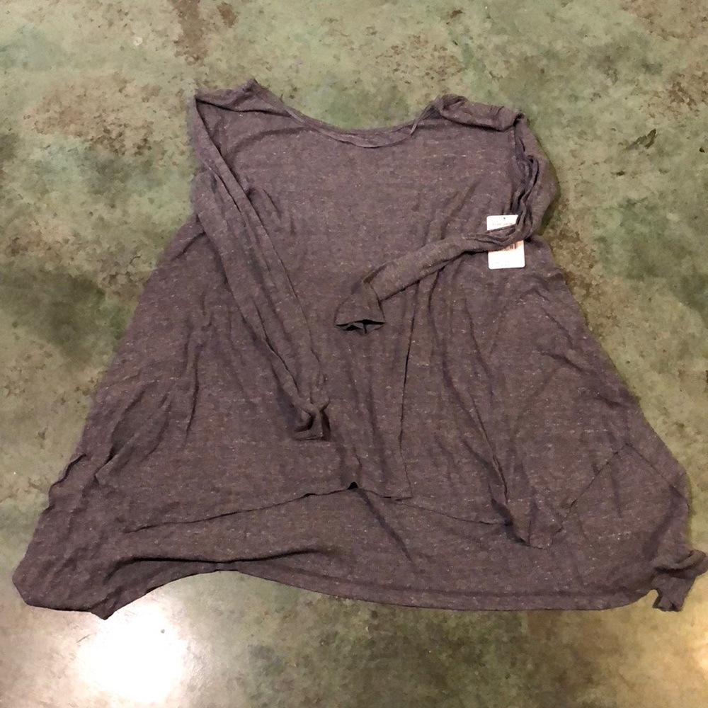 NWT free people asymmetrical hem top